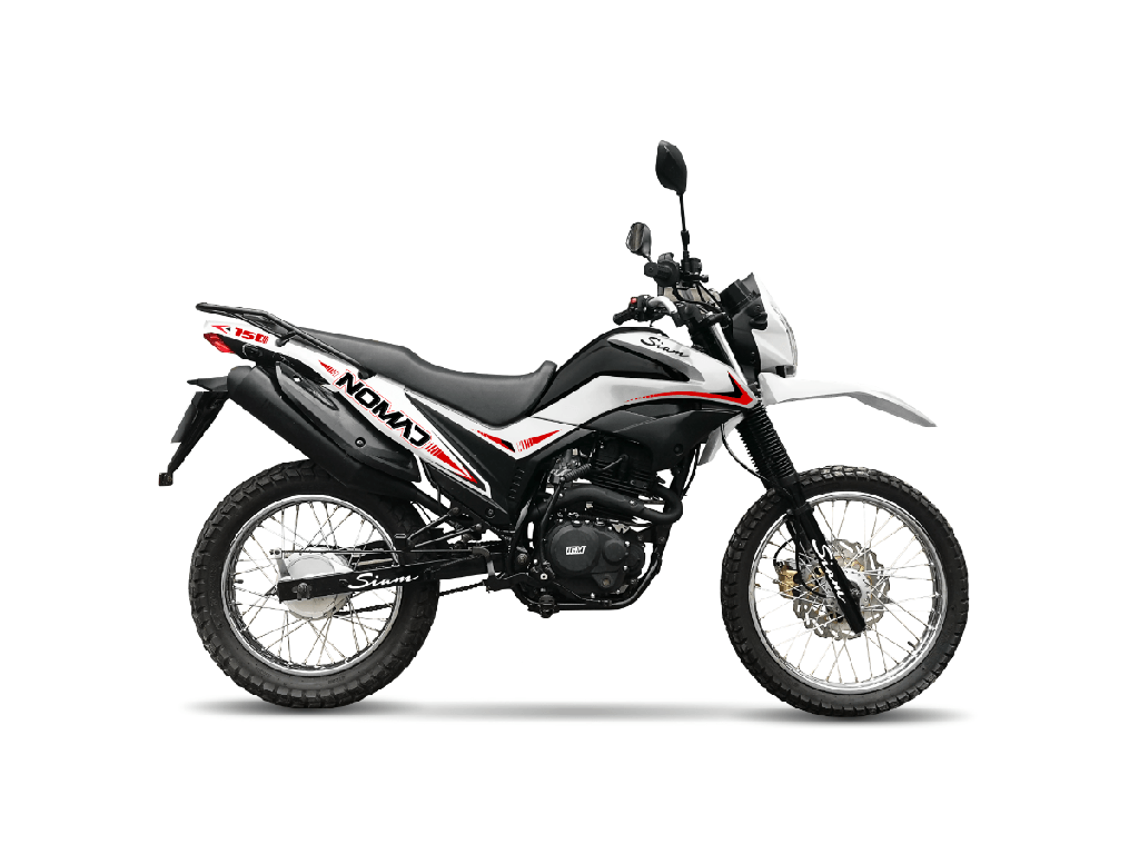 MOTO SIAM ON OFF NOMAD 150 DISCO BLANCA