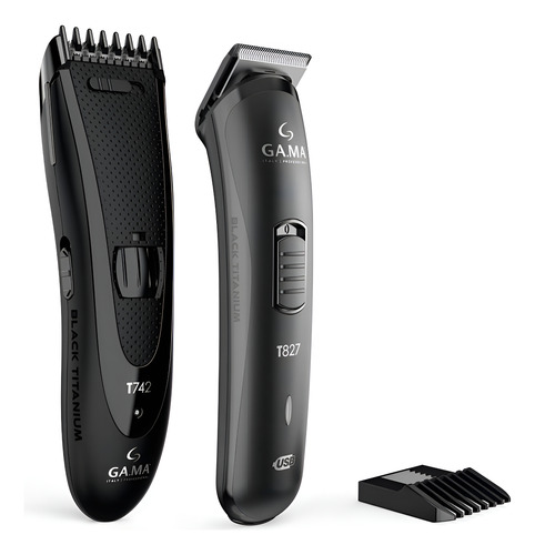 CORTADORA DE CABELLO GA.MA T747 BLACK TITANIUM