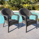 SILLON GARDEN LIFE F785667 RATTAN QATAR GRIS X2 UND