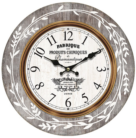 RELOJ PARED S/VIDRIO 29CM PL3076