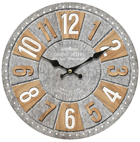 RELOJ PARED S/VIDRIO 29CM PL3079