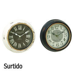 RELOJ PARED METAL SURT 26CM  U52563