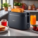 TOSTADORA PHILIPS HD2510/90 6 NIV 650W NEGRA