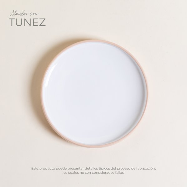 PLATO DE POSTRE TOZEUR TERRA BLANC 20CM