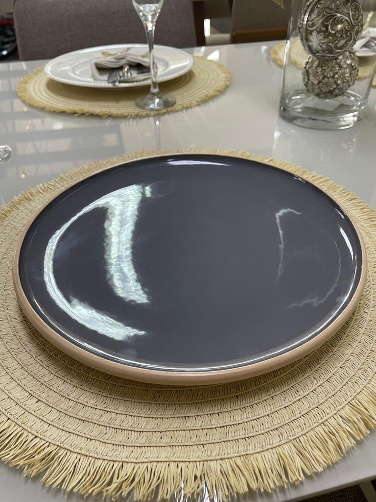 PLATO PLAYO KORBA GRIS OSC BRILLANT C/BEIGE 27CM