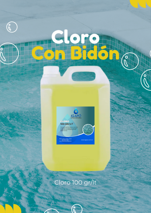CLORO LIQUIDO 10 LT QUIMICA