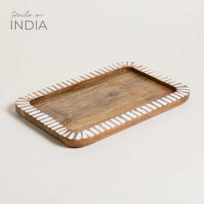 BANDEJA CUADRADA SUNDARA 40X25CM 0519134