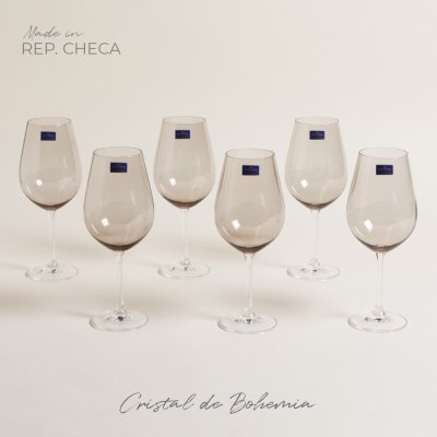 SET X6 COPAS BOHEMIA SARAH 520ML 0528251
