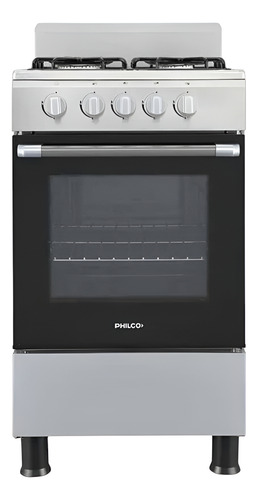 COCINA PHILCO PHCN50P A GAS 50 CM PLATA