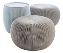 SET MESA RATONA 2 PUFF KETER COZY V2 GRIS AZUL
