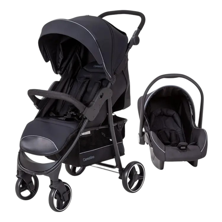 COCHE CARESTINO CITY TRAVEL V3 ACCESORIOS NEGRO