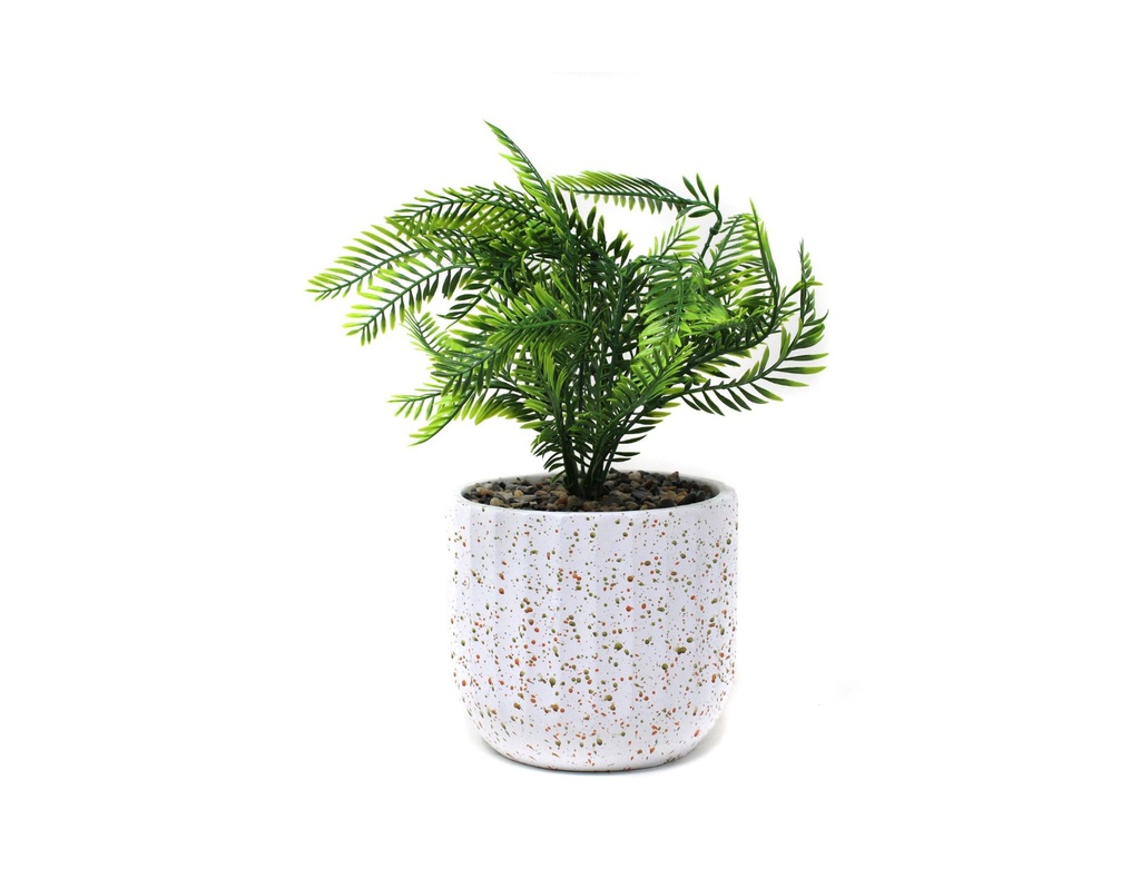 PLANTA CON MACETA CEMENTO N28 13.5X26 CM CM28