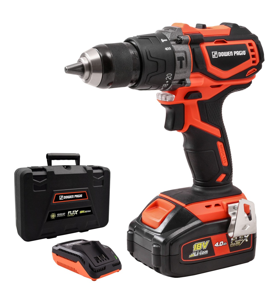 TALADRO PERCUTOR DOWEN PAGIO 9993112 A BATERIA 13 MM 18V BRUSHLESS