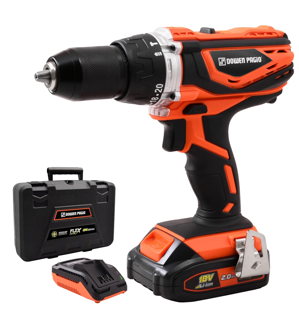 TALADRO PERCUTOR DOWEN PAGIO 9993121 A BATERIA 13MM 18V FLEX ONE