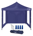 GAZEBO WAGGS GZBO01 3X3 MTS AZUL CON PAREDES
