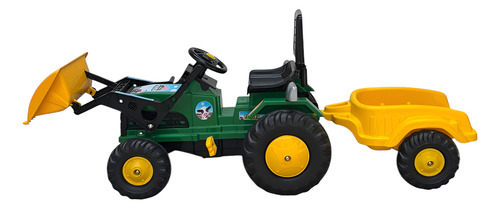TRACTOR A CADENA BIEMME FARMER 1445 CON PALA Y REMOLQUE AMARILLO