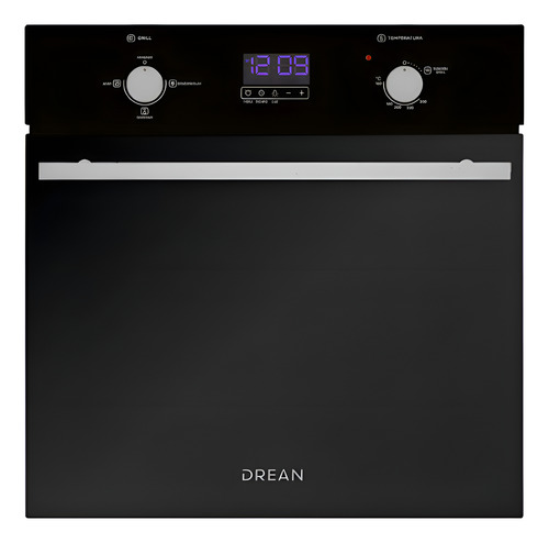 HORNO A GAS DREAN HGDR601CN EMPOTRABLE DIGITAL 60 CM NEGRO