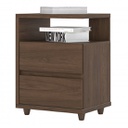 MESA DE LUZ HENN CAMPECHE D07-130 2 CAJONES BLANCO