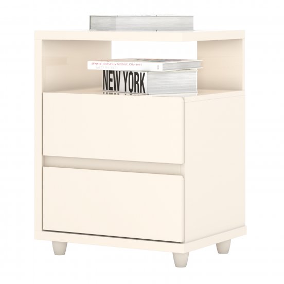 MESA DE LUZ HENN CAMPECHE D07-139 2 CAJONES CASTAÑO