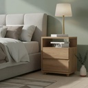 MESA DE LUZ HENN CAMPECHE D07-198 2 CAJONES JEQUITIBA BRILLO