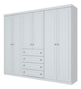 ROPERO HENN AMERICANO D205-05 6 PUERTAS BLANCO