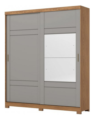 ROPERO HENN VERG D239-166 2 PUERTAS NATURAL/GRIS
