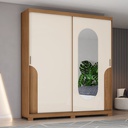 ROPERO HENN TALLES D335-127 2 PUERTAS NATURAL OFF WHITE