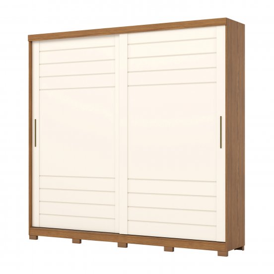 ROPERO HENN CAYMAN D337-127 2 PUERTAS NATURAL OFF WHITE