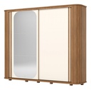 ROPERO HENN MOZZATE D340-202 2 PUERTAS OFF NAT OFF WHITE NEGRO
