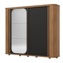 ROPERO HENN MOZZATE D340-202 2 PUERTAS OFF NAT OFF WHITE NEGRO