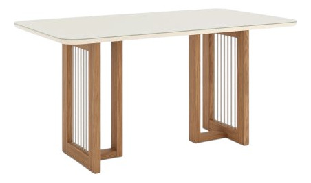 MESA HENN YARA SC81-127 1.80 C/VIDRIO NATURE/OFF WHITE