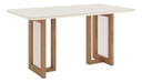 MESA HENN YARA SC81-127 1.80 C/VIDRIO NATURE/OFF WHITE