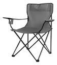 SILLA PLEGABLE DIRECTOR TLH-8032 CON POSA VASOS GRIS