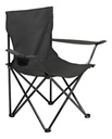 SILLA PLEGABLE DIRECTOR TLH-8032 CON POSA VASOS NEGRO