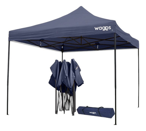 GAZEBO WAGGS GZBO02 3X3 MTS SIN PAREDES AZUL