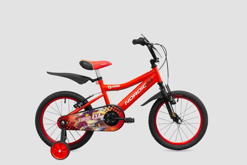 BICICLETA PERETTI NORDIC CROSS R16 ROJA BLANCO NEGRO 0017755