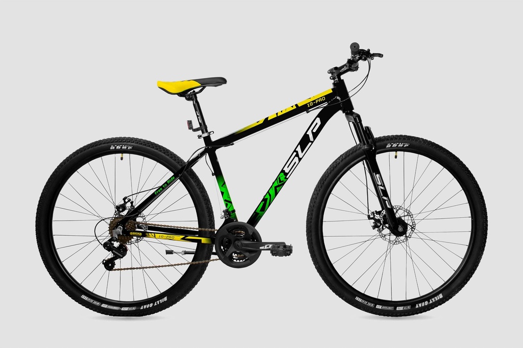 BICICLETA SLP MTB ALUMINIO 10PRO R29 T16 NEGRO BLANCO AMARILLO 0017192