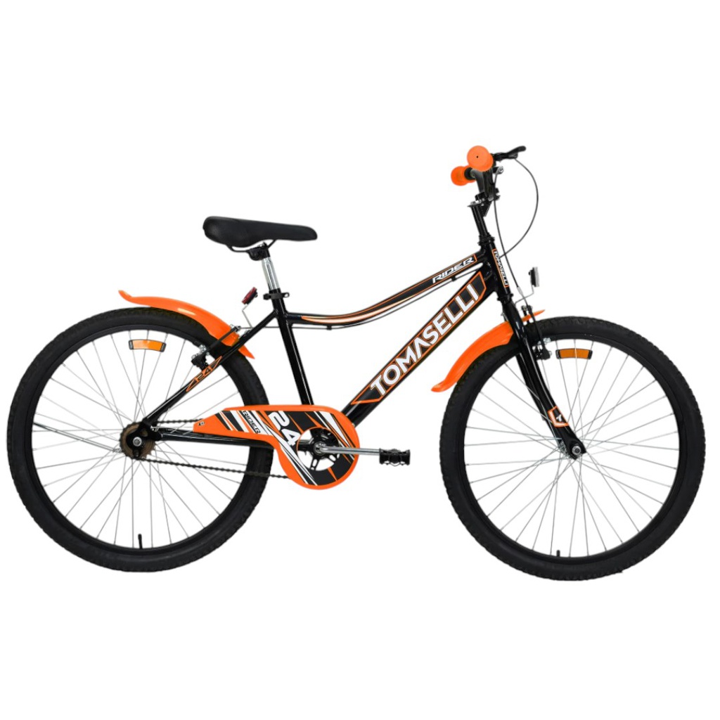 BICICLETA TOMASELLI RIDER R24 TRID240NEGNAR NEGRO NARANJA