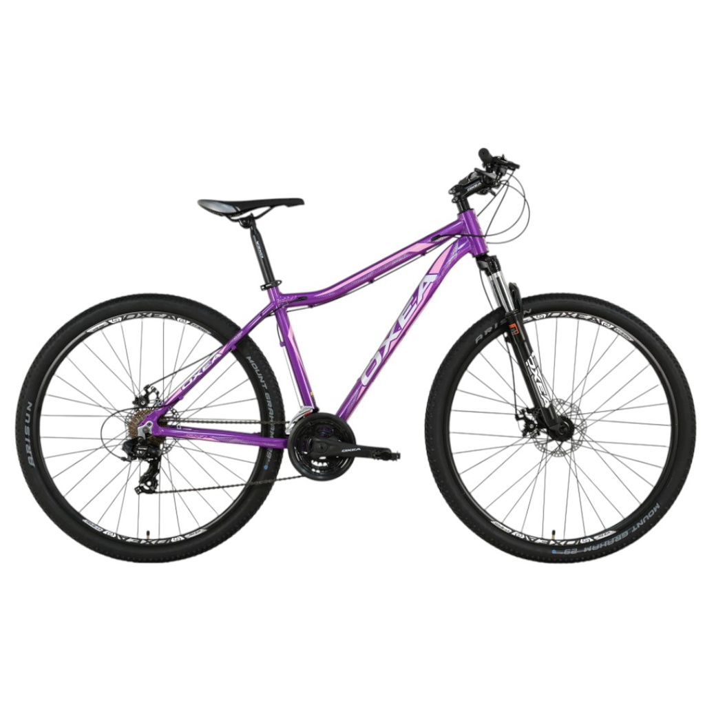 BICICLETA OXEA MADISON R29 TALLE XS 21 VEL VIOLETA GRIS FUCSIA