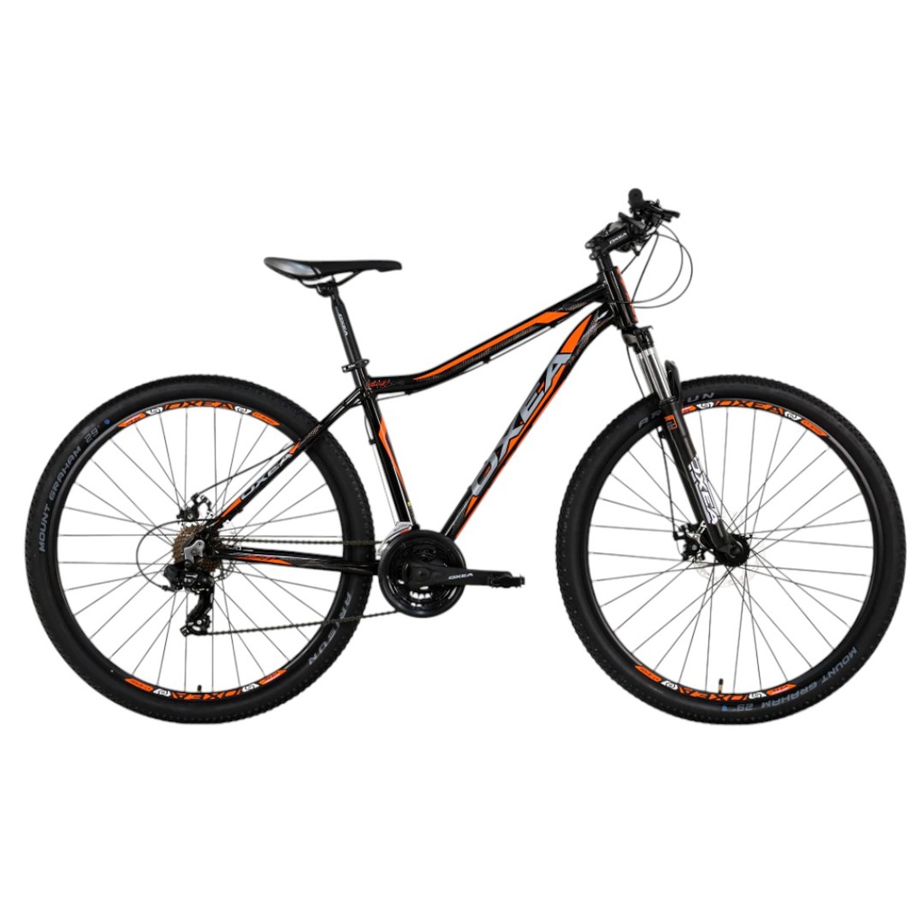 BICICLETA OXEA MADISON R29 TALLE S NEGRO GRIS NARANJA