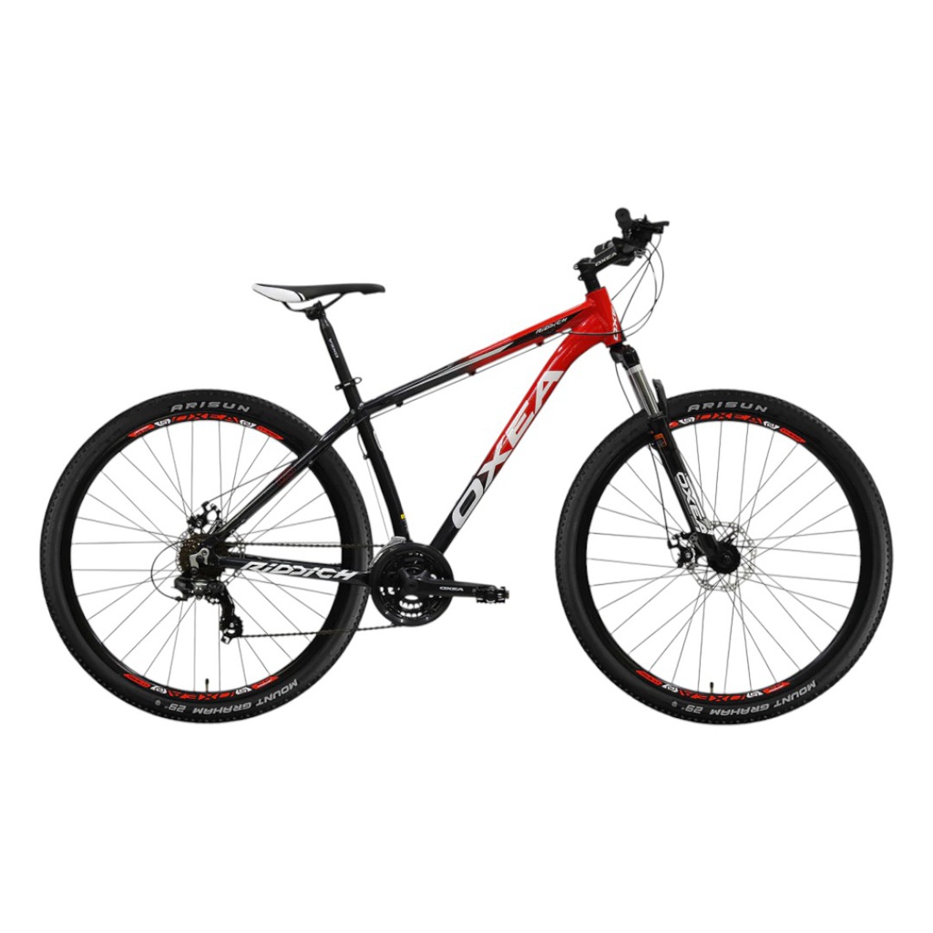 BICICLETA OXEA RIDDICH R29 TALLE M NEGRO DEGRADE ROJO