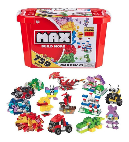 JUEGO DE CONSTRUCCIÓN BLOQUES ZURU MAX BUILD MORE – 759 PIEZAS 7643