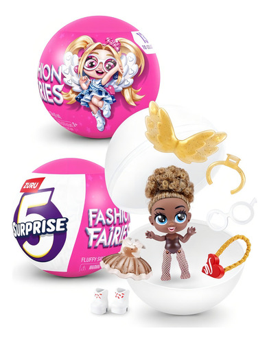 MINI BRANDS FASHION FAIRIES ZURU – 5 JUGUETES SORPRESA COLECCIONABLES