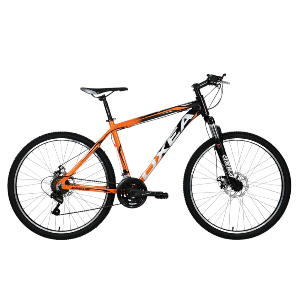 BICICLETA OXEA SHADANE R26 TALLE M NARANJA GRIS NEGRO