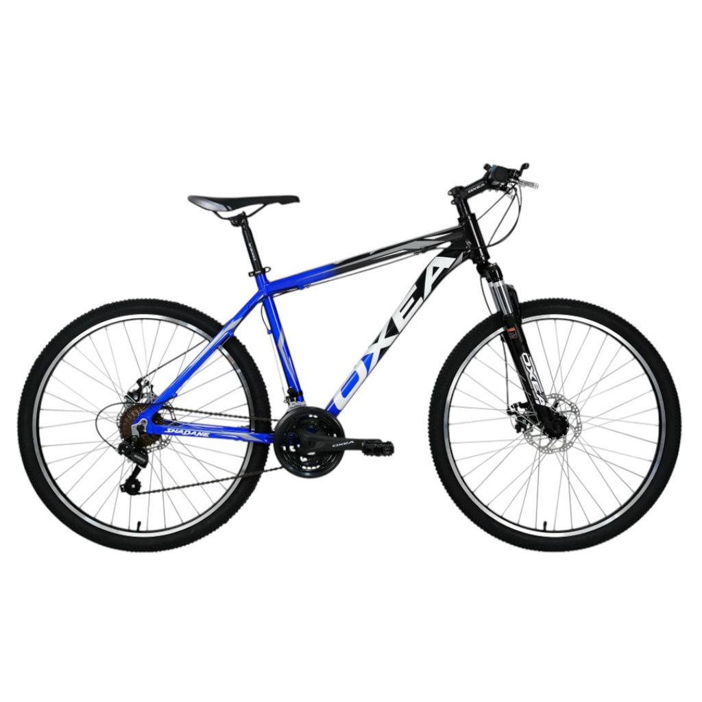 BICICLETA OXEA SHADANE R26 TALLE M AZUL BLANCO NEGRO