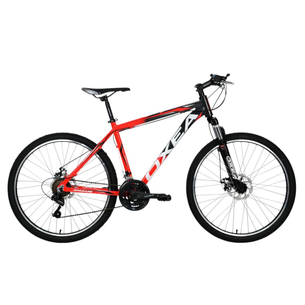 BICICLETA OXEA SHADANE R26 TALLE S ROJO BLANCO NEGRO