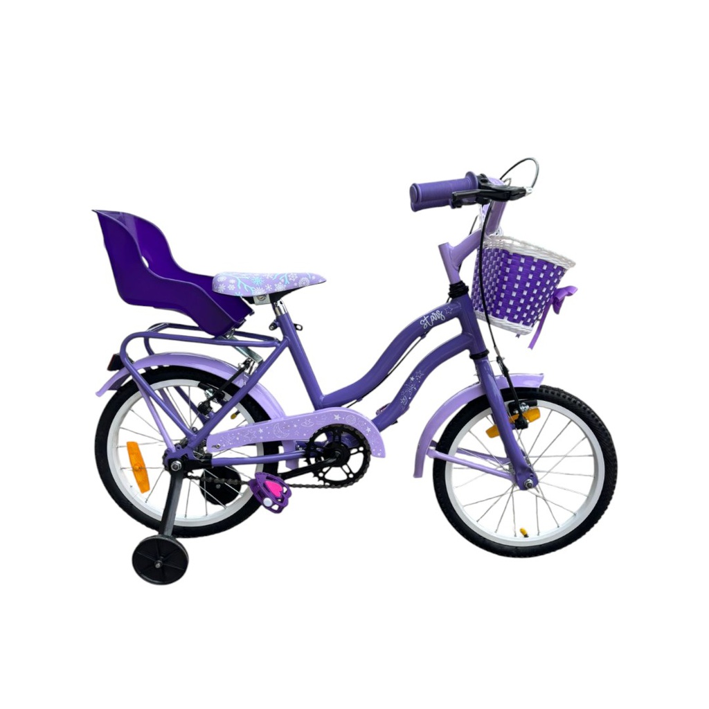 BICICLETA ENRIQUE STARS R14 DAMA C/CANASTO LILA