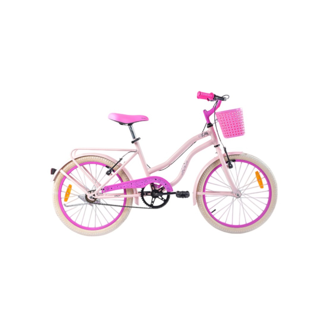 BICICLETA ENRIQUE STARS R20 C/CANASTO DAMA ROSA