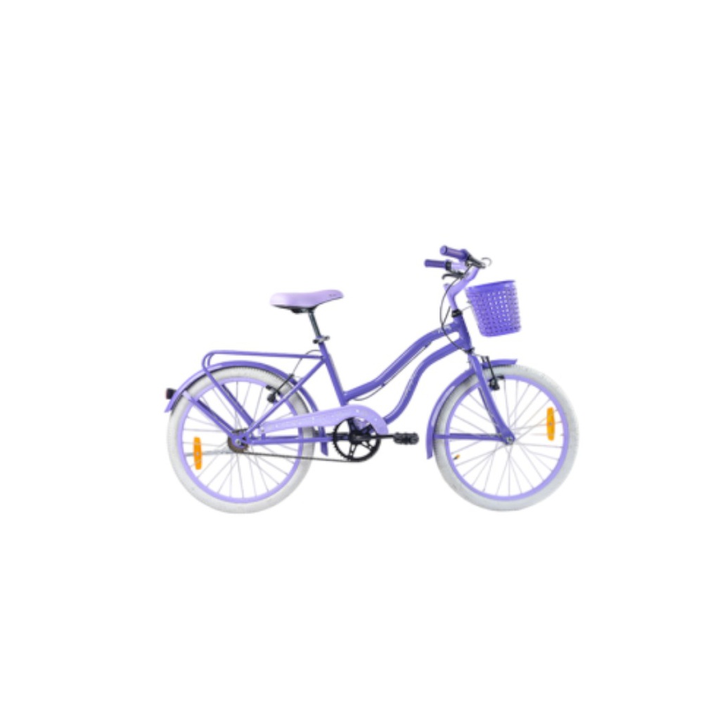 BICICLETA ENRIQUE STARS R20 C/CANASTO DAMA LILA