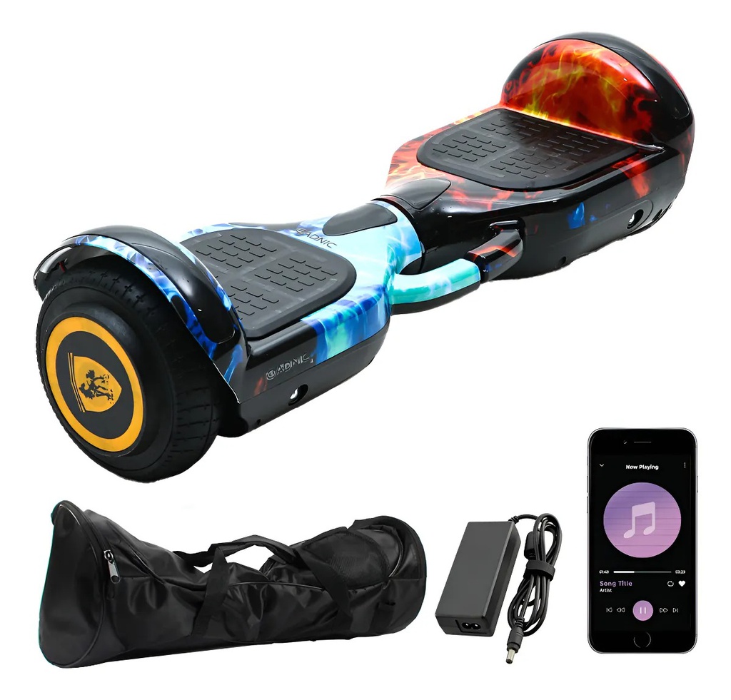 SKATE HOVERBOARD GADNIC HOVER1FU 6.5 HL08 BLUETOOTH FUEGO